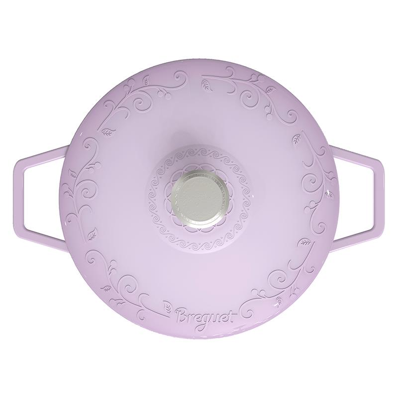 BGA2604 宝玑Breguet琅彩系列28cm海鲜珐琅铸铁锅 丁香紫-800 (2).jpg